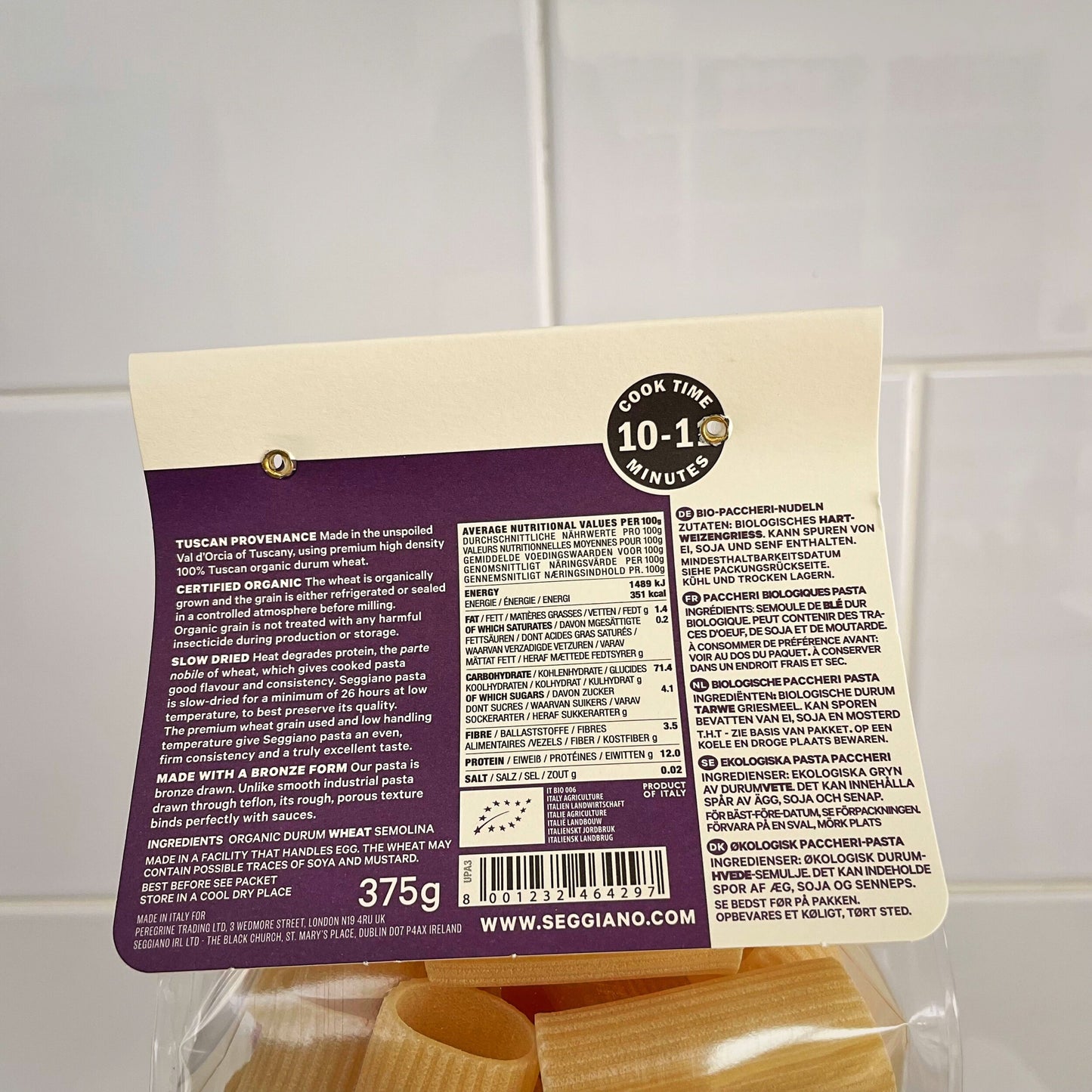 Organic Paccheri Pasta