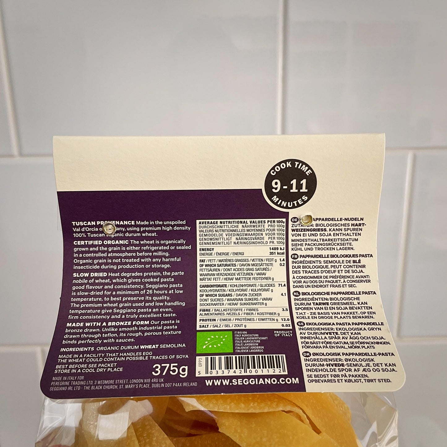 Organic Pappardelle Pasta