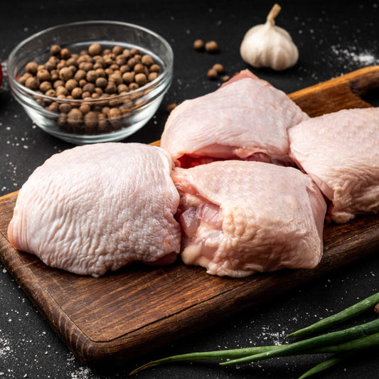 Chicken Thighs (Skin On & Bone In, Pack of 4)